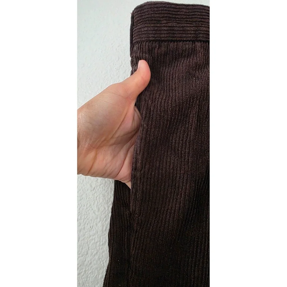 LL‎ Bean Corduroy Pants Men's 44x32 Brown Corduroy Classic Fit Eclectic Poetcore